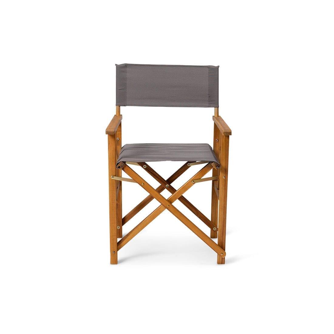 Outlet - Cameron Directors Chair Dark Grey - Set of 2