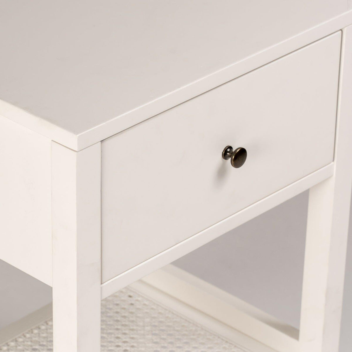 OUTLET - Charlie Bedside Table - White