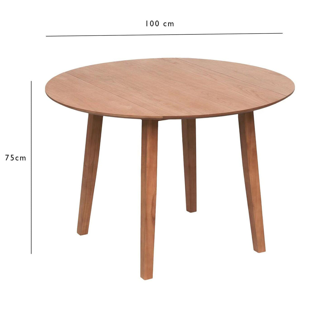 OUTLET - Charlie Classic Oak Dining Table - Drop Leaf
