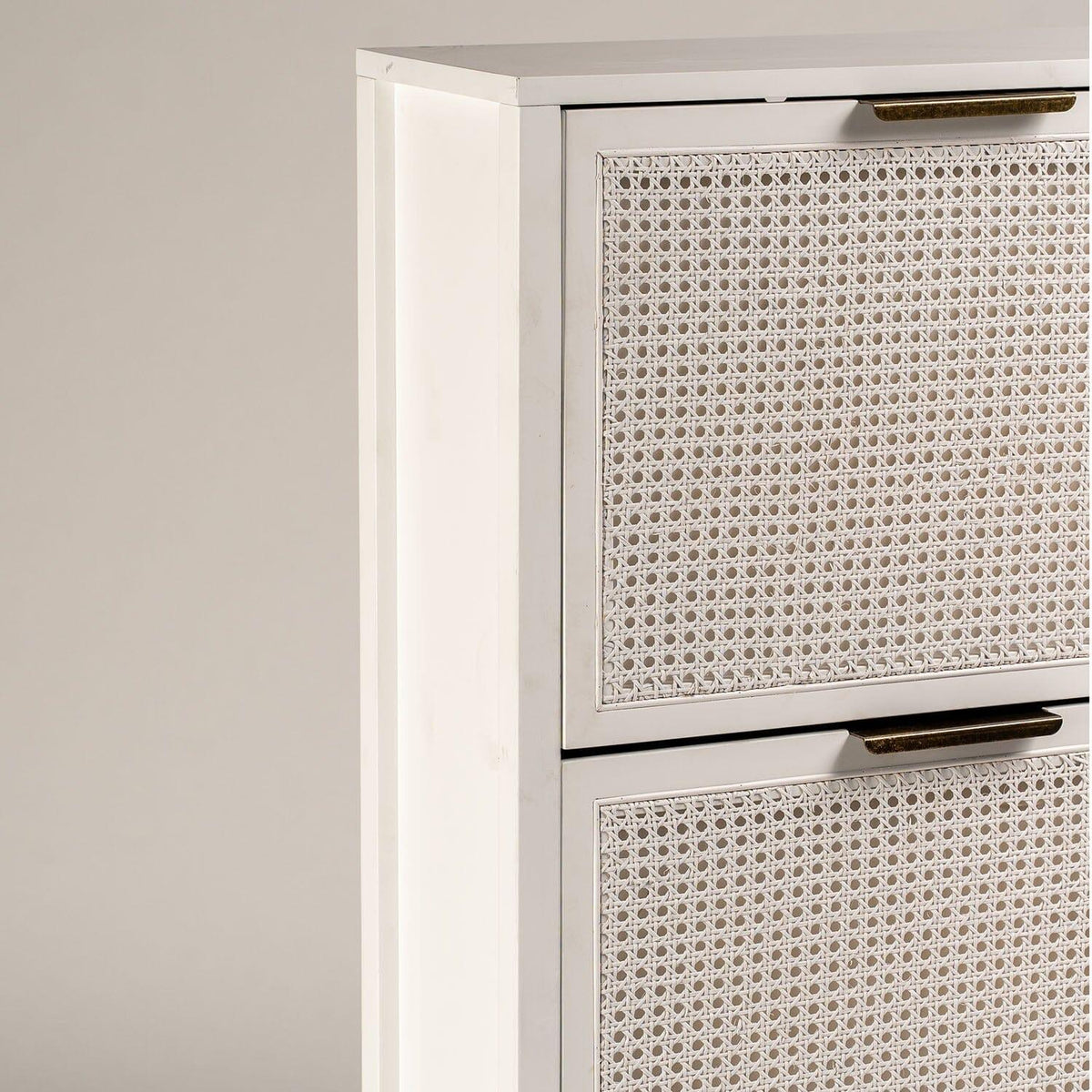 OUTLET - Charlie Shoe Cabinet - 3 Door - White