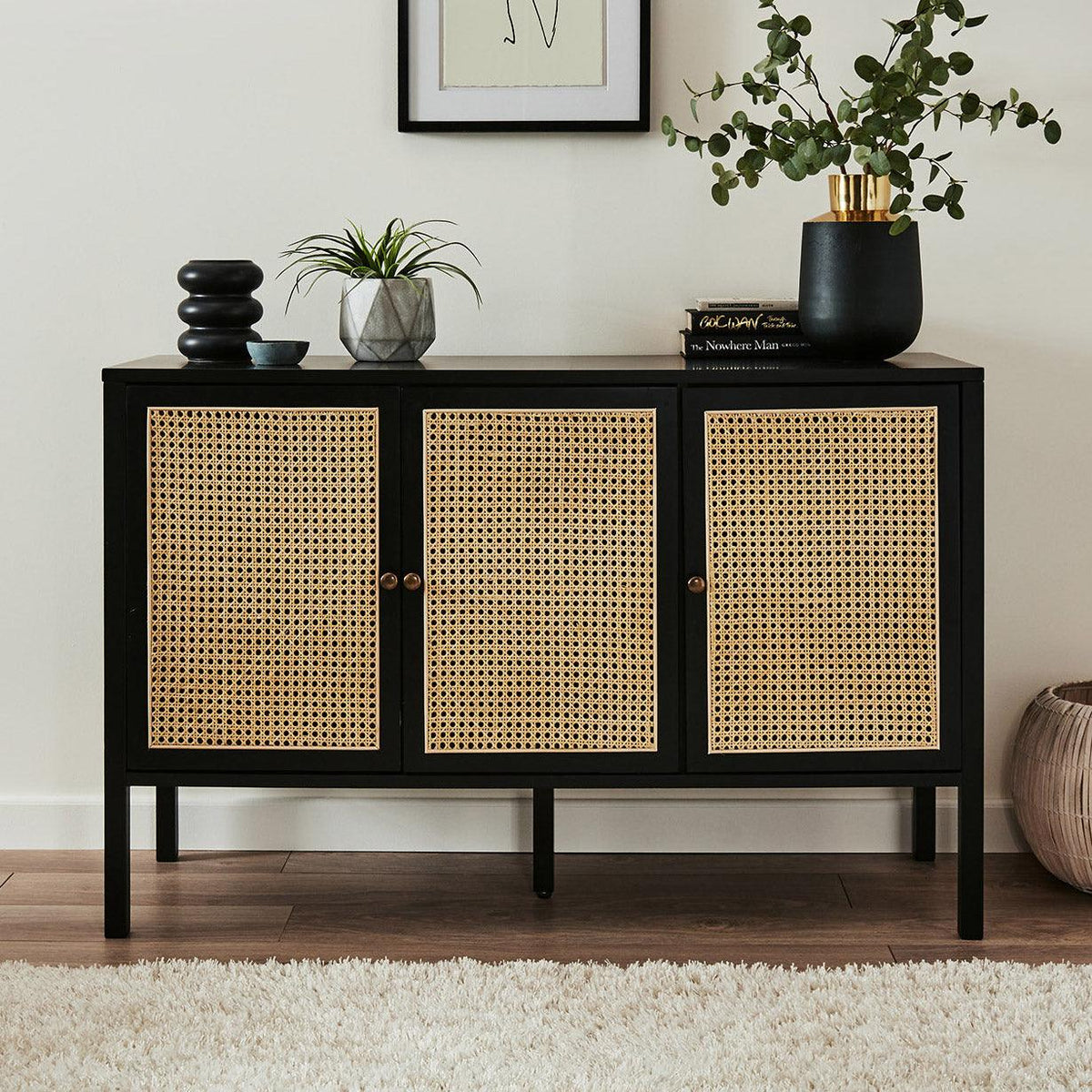 OUTLET - Charlie Sideboard - Cane Front - White