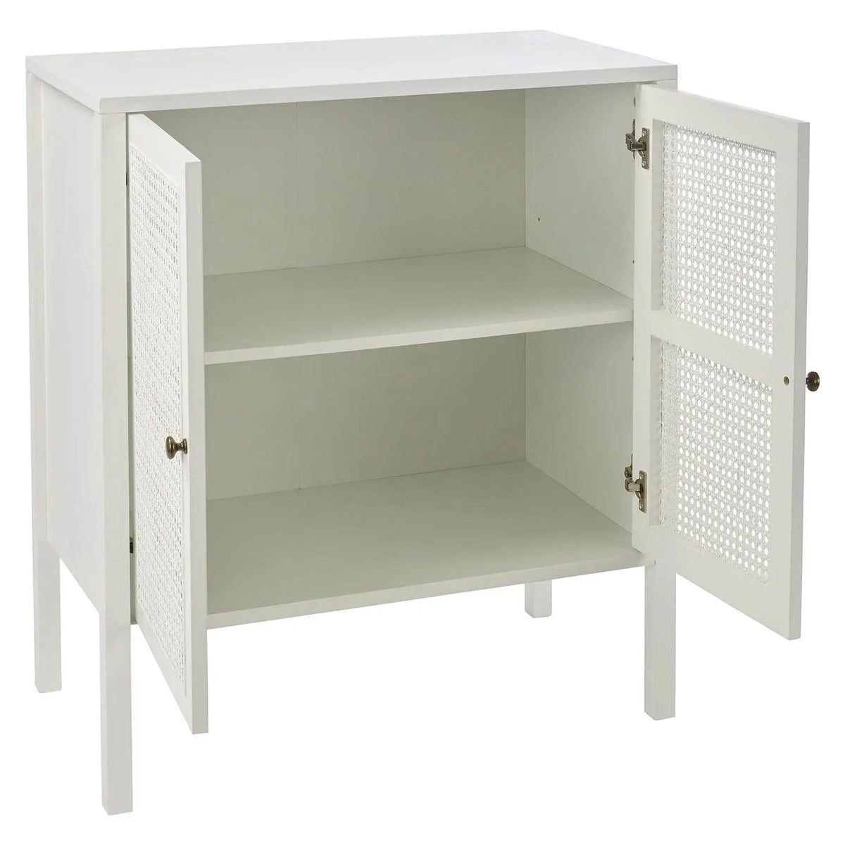 OUTLET - Charlie Small Sideboard - Cane Front - White
