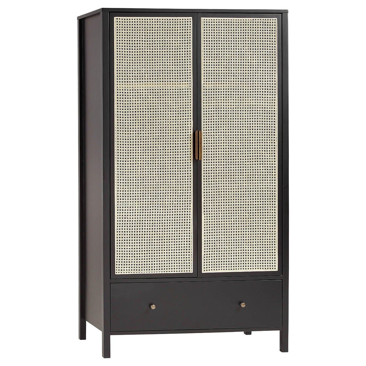 OUTLET - Charlie Double Wardrobe - Black