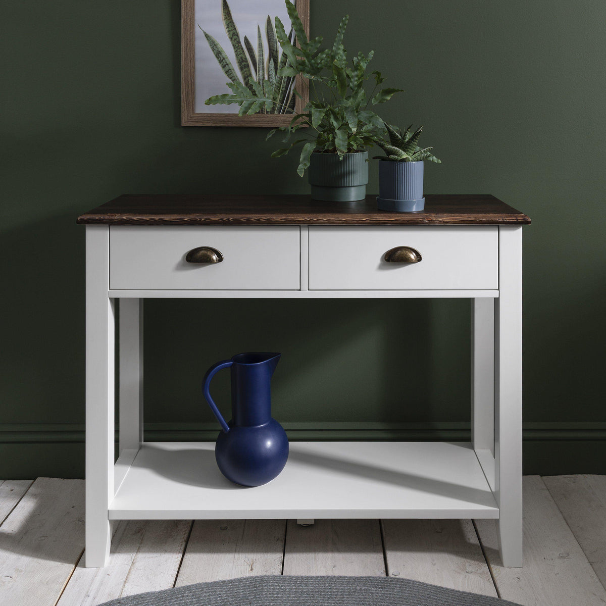 OUTLET - Chatsworth White 2 Drawer Console Table