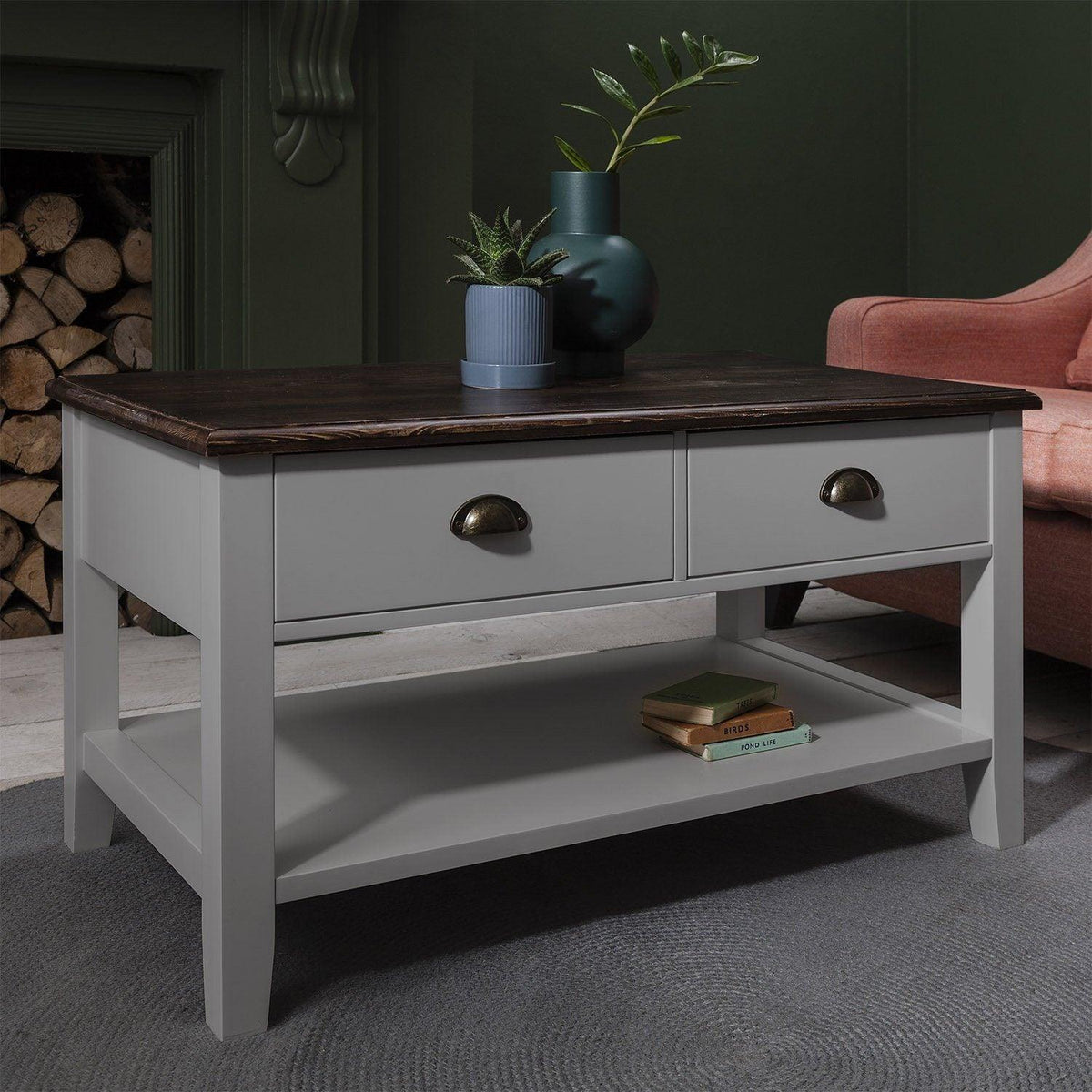 OUTLET - Chatsworth Grey Coffee Table with Storage