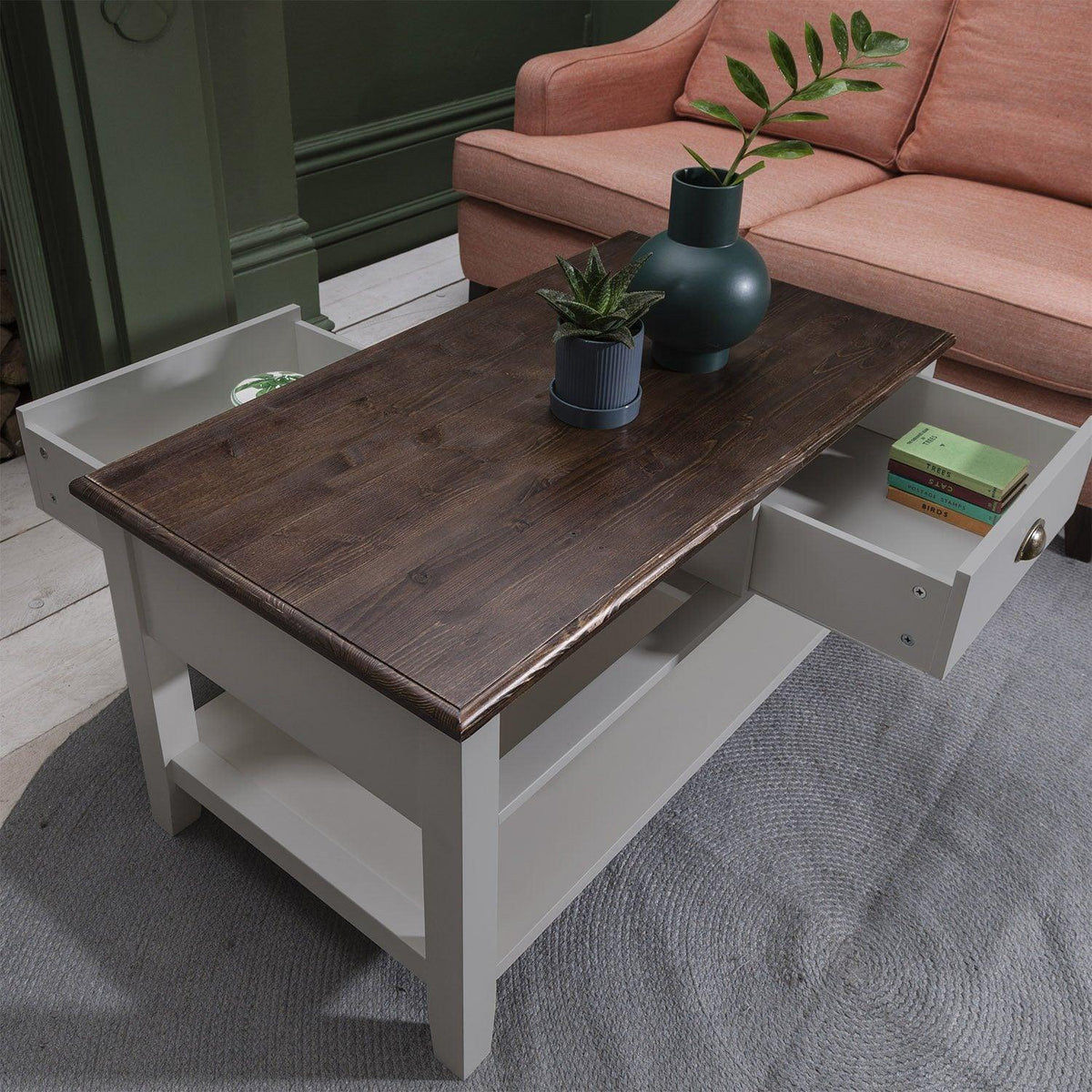 OUTLET - Chatsworth Grey Coffee Table with Storage