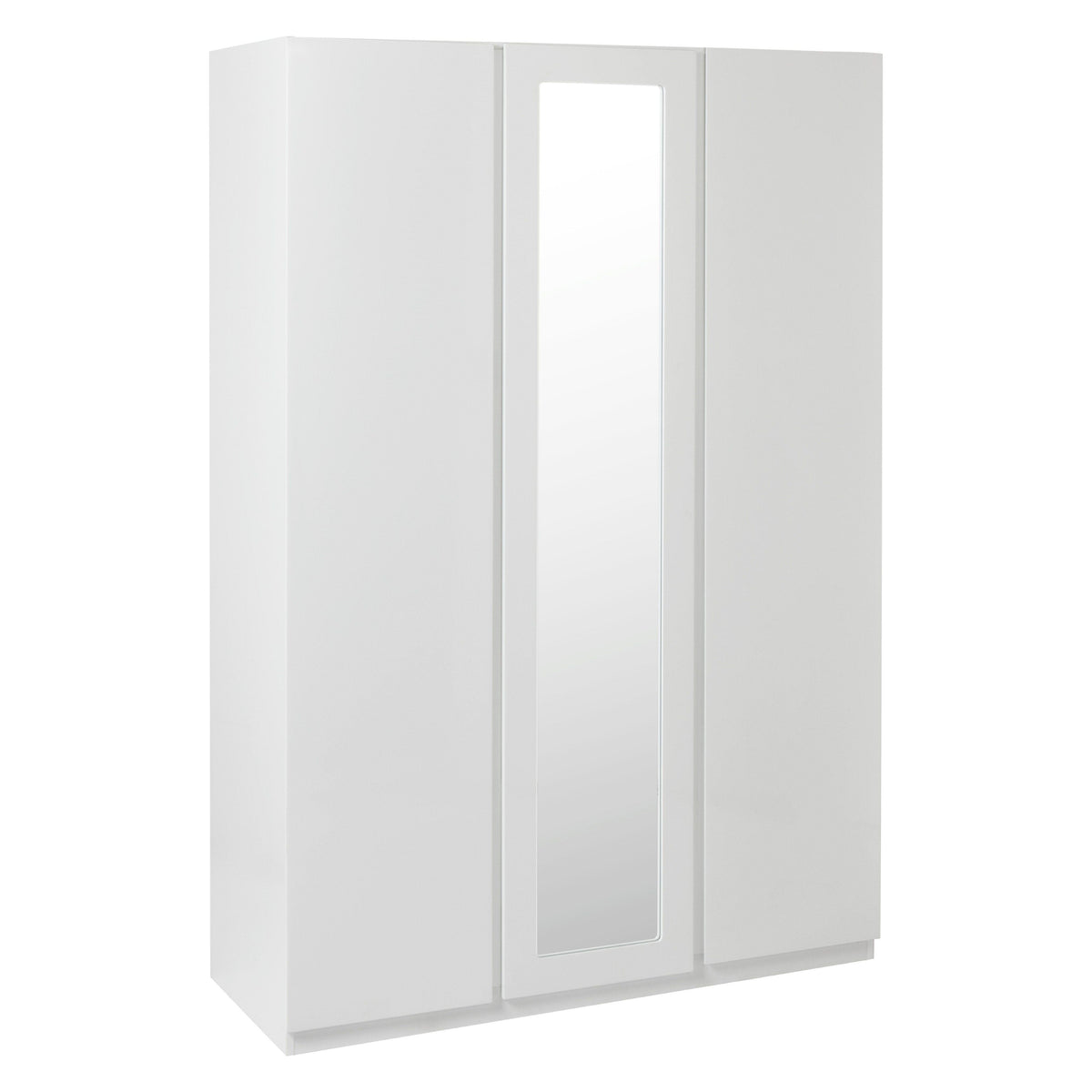 Outlet - Clemmie triple wardrobe - high gloss - white