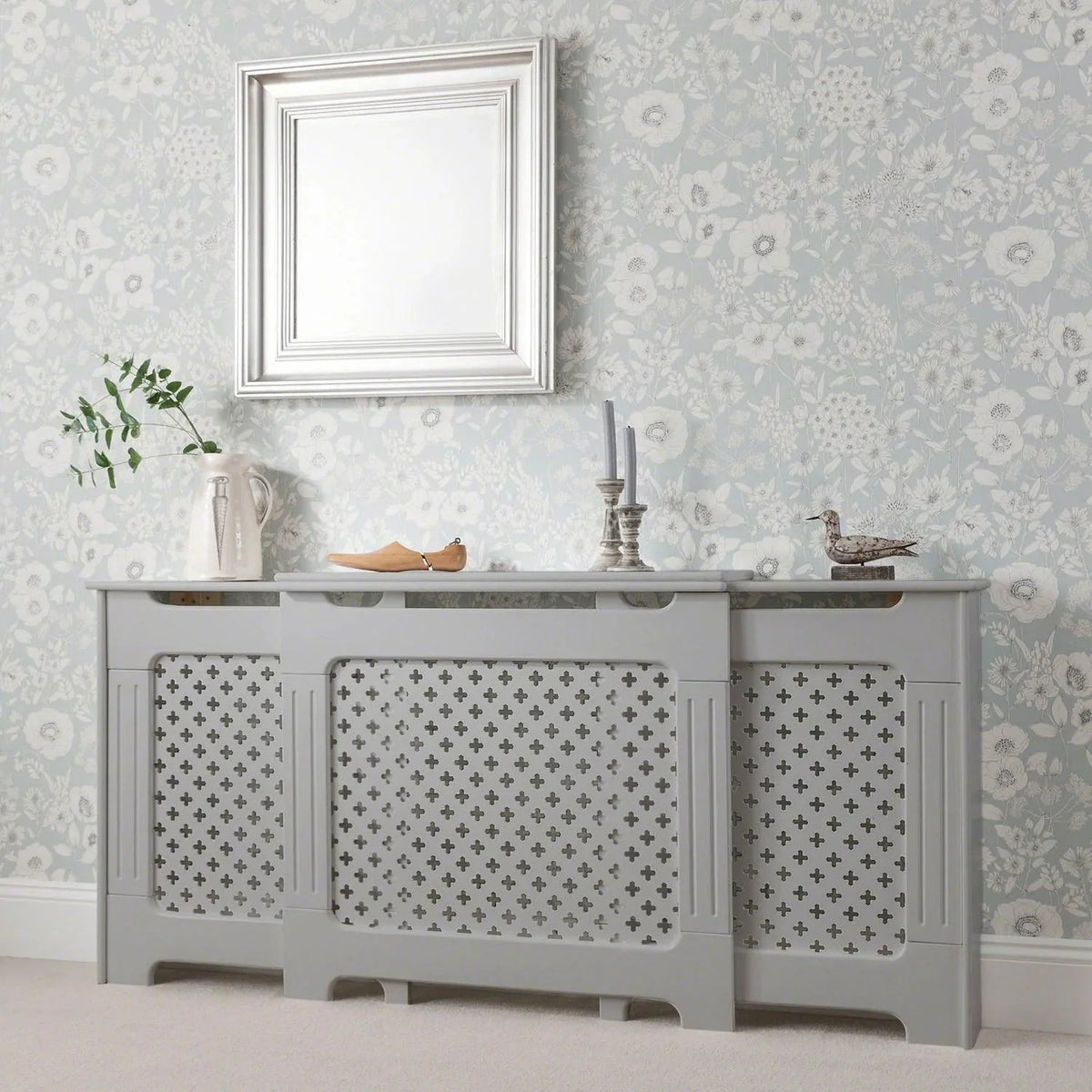 Outlet - Edith Adjustable Radiator Cover Grey