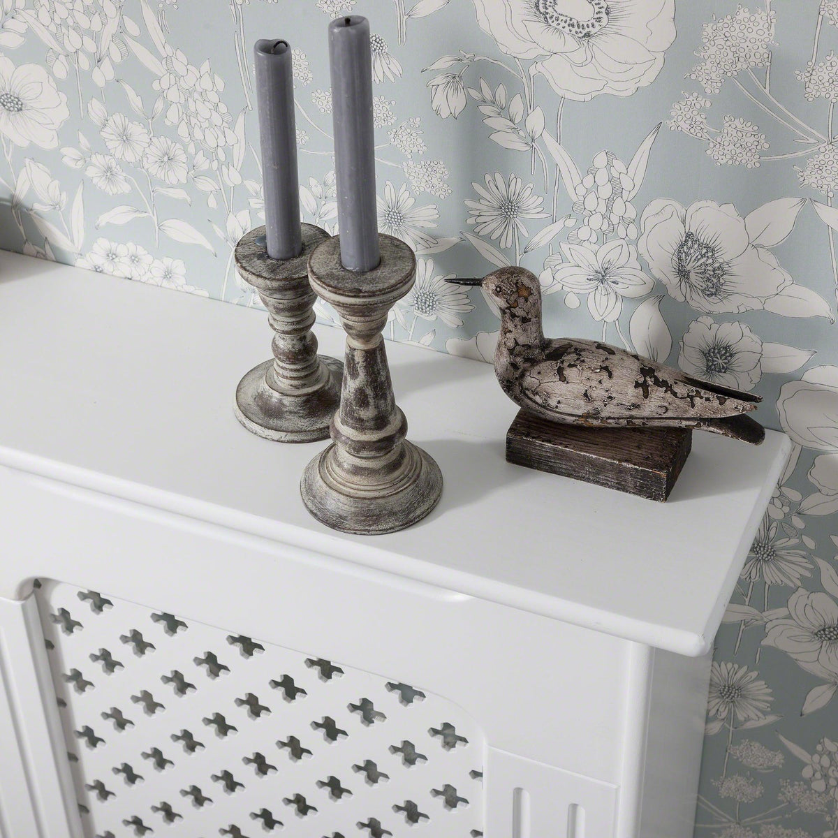 Outlet - Edith Radiator Cover - White - Adjustable
