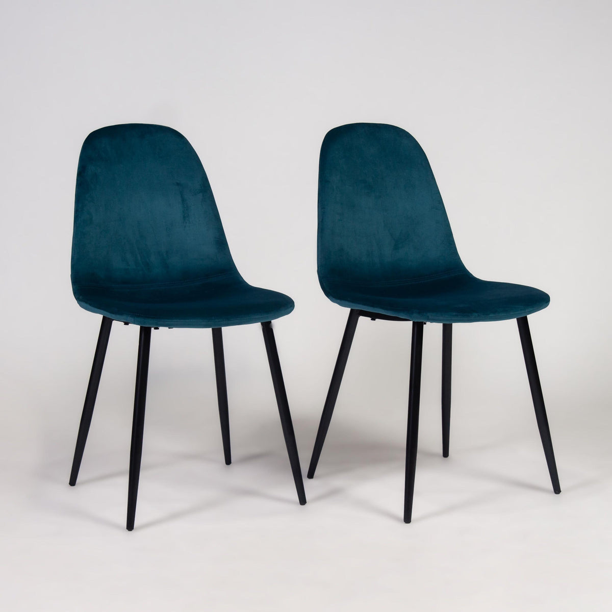 Outlet - Ellis Dining Chairs - Set of 2 - Teal & Black