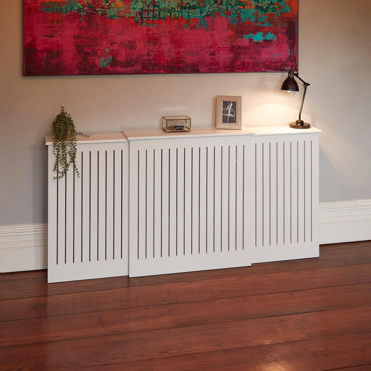 OUTLET - Elspeth Extendable Radiator Cover in Snow White