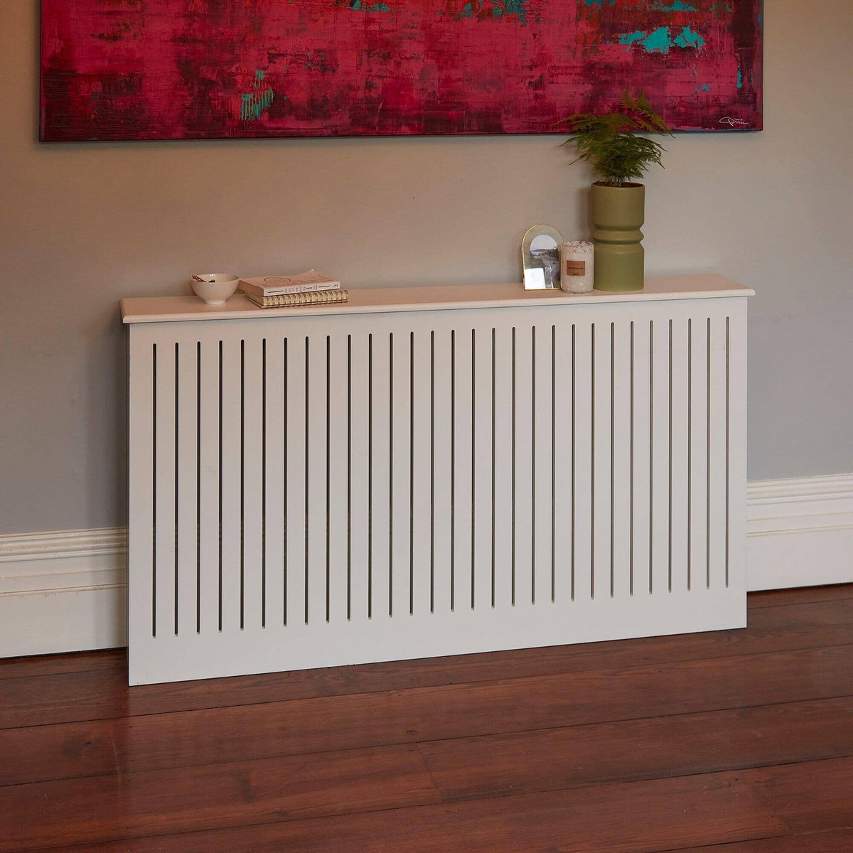 OUTLET - Elspeth Large Radiator Cover - Snow White