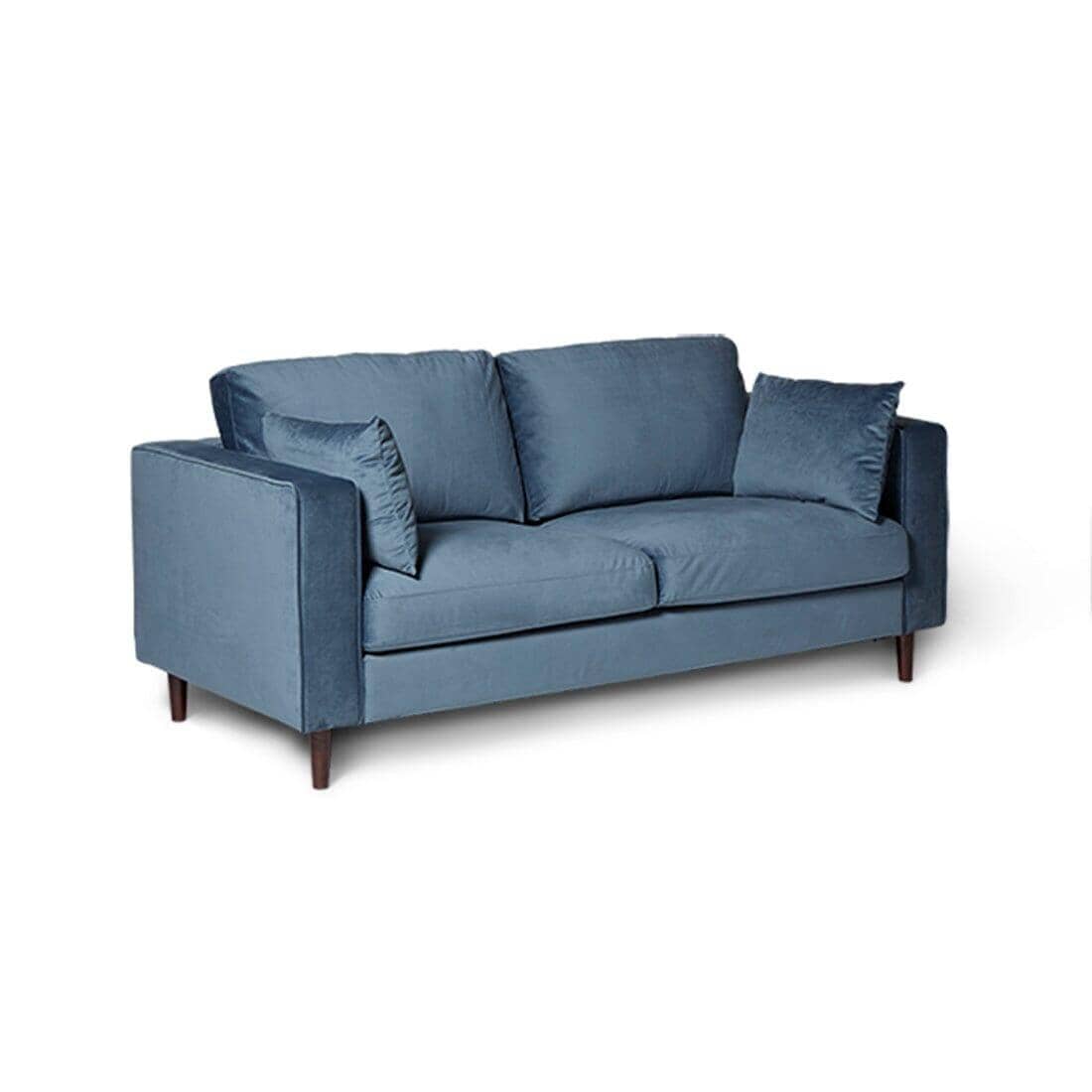 Outlet - Emily 3 Seater Sofa - Blue Velvet