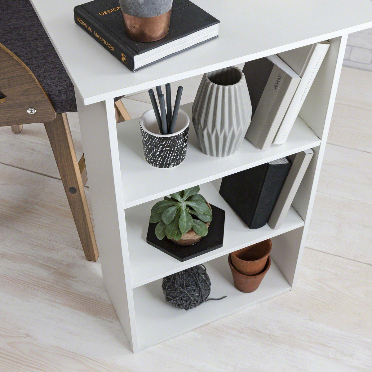 OUTLET - Essie White Desk with Drawers
