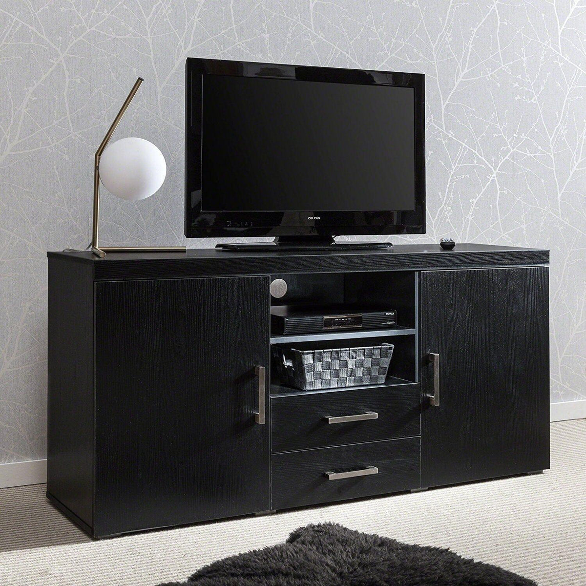 OUTLET - Essie Large Tv Cabinet - Black