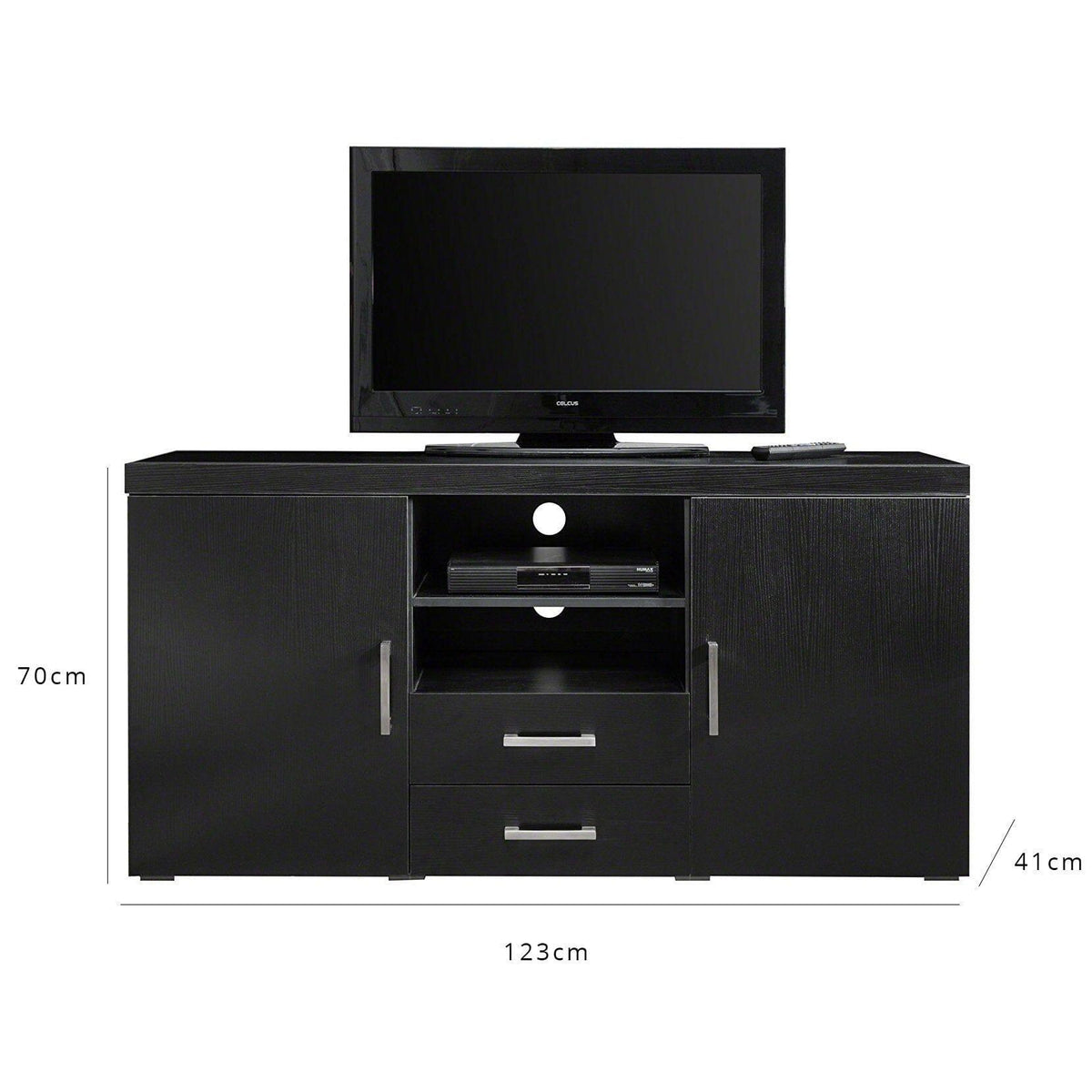OUTLET - Essie Large Tv Cabinet - Black