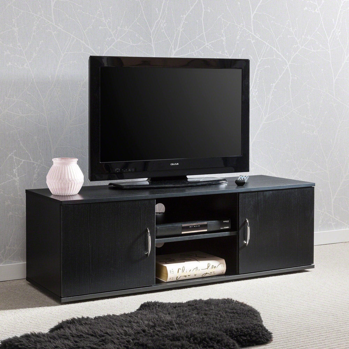 OUTLET - Essie TV Unit with Storage - Black