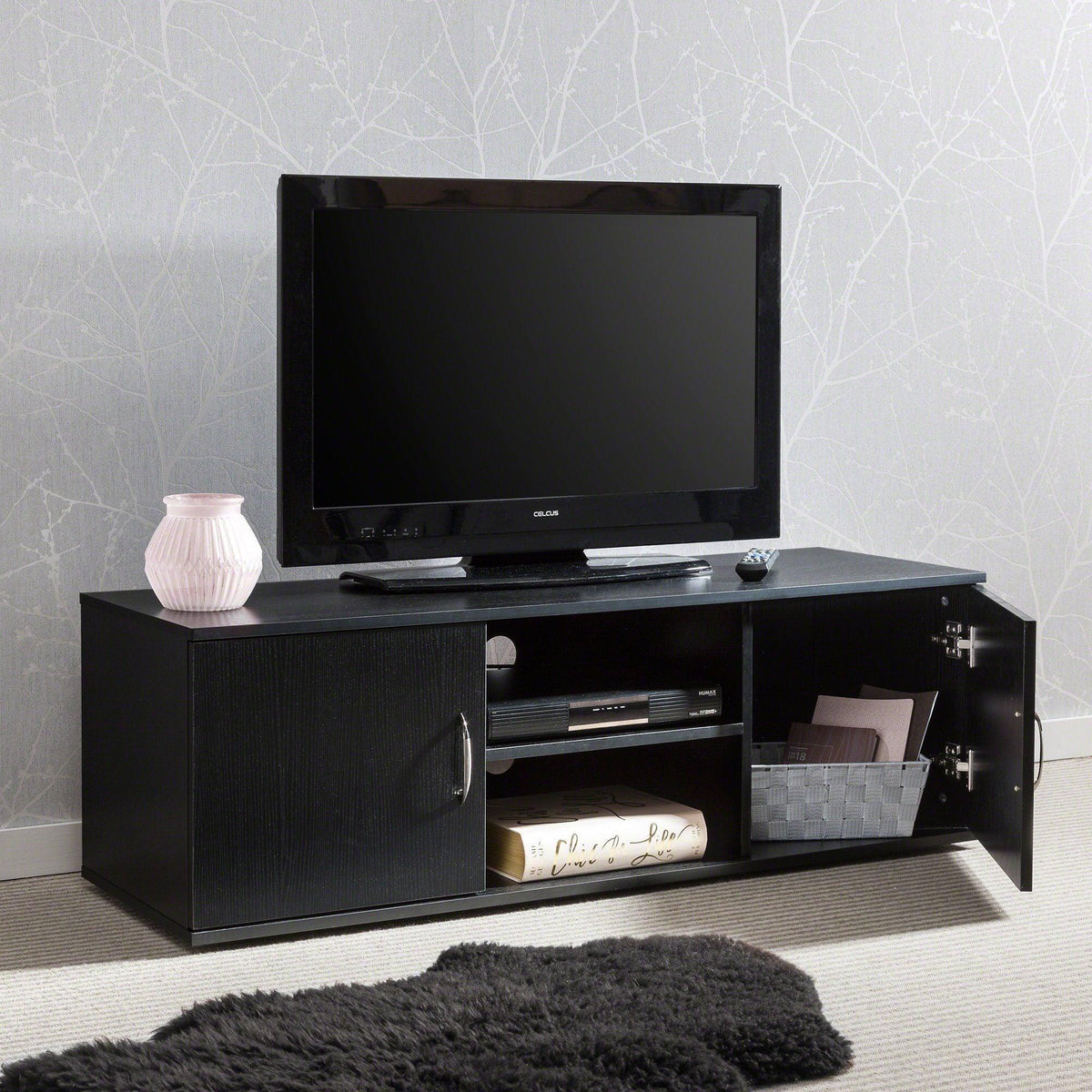 OUTLET - Essie TV Unit with Storage - Black
