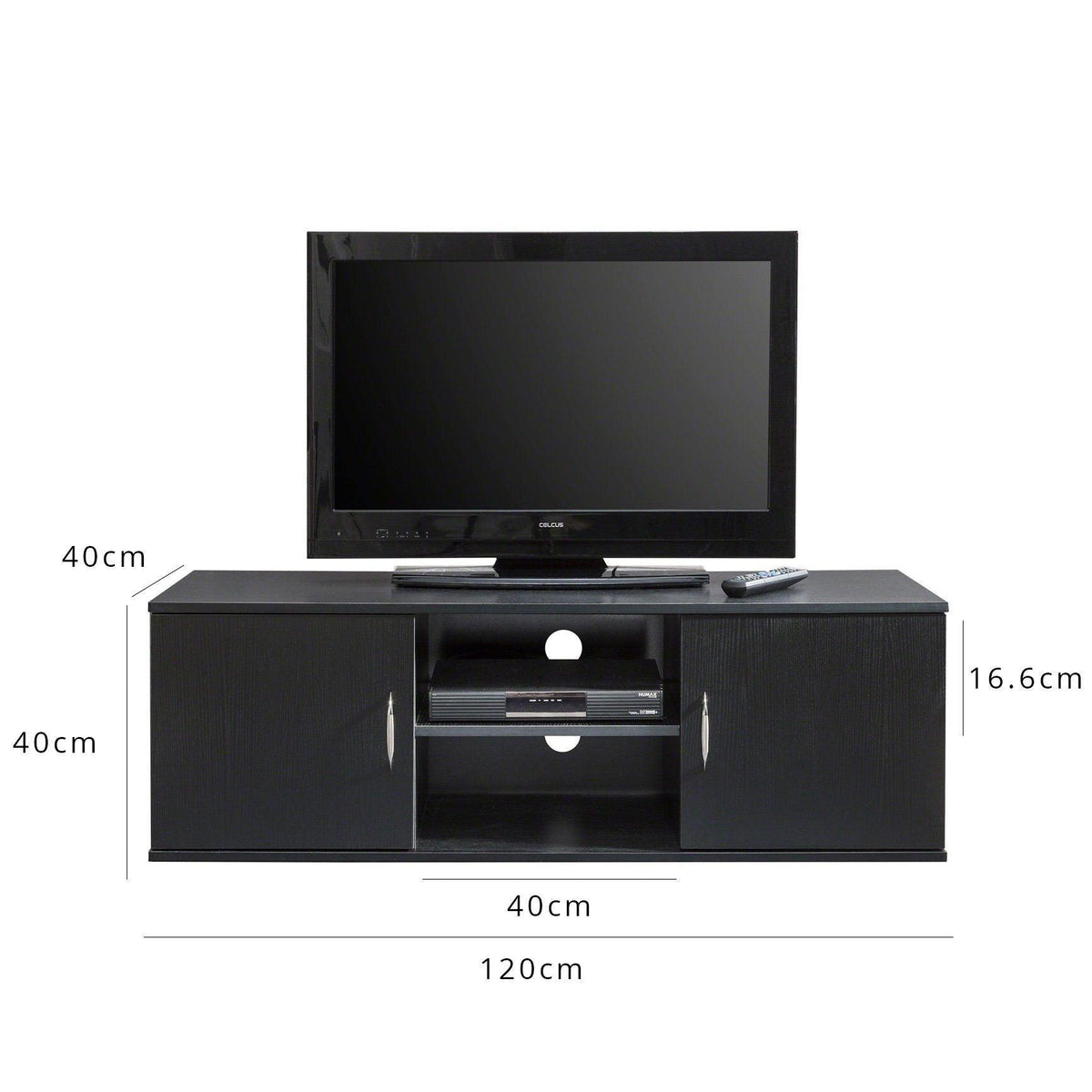OUTLET - Essie TV Unit with Storage - Black