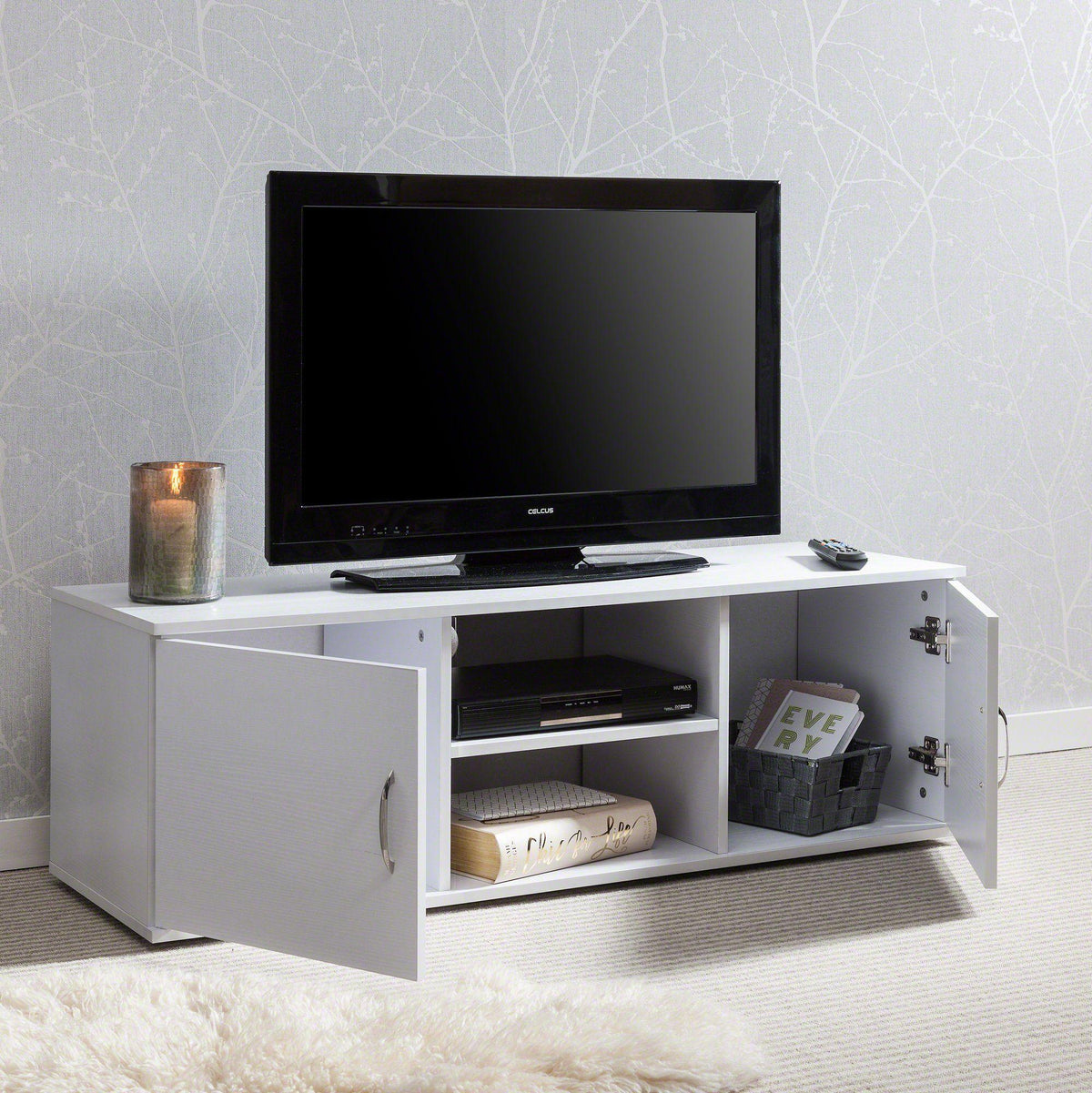 OUTLET - Essie White TV Unit