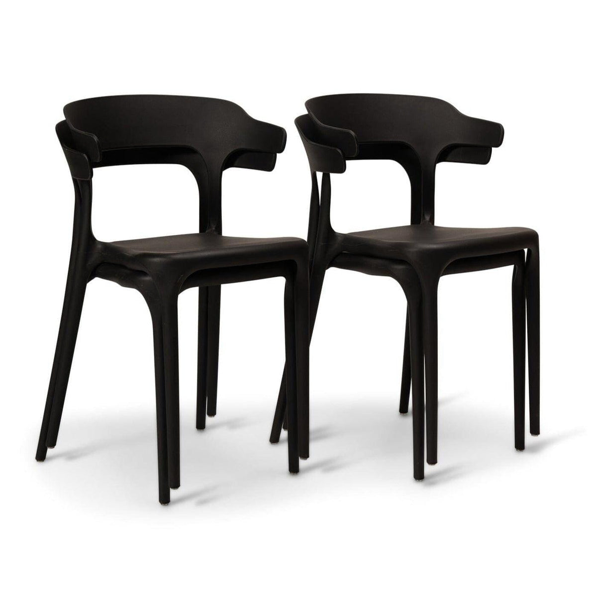 OUTLET - Finn Black Dining Chairs - Set of 4
