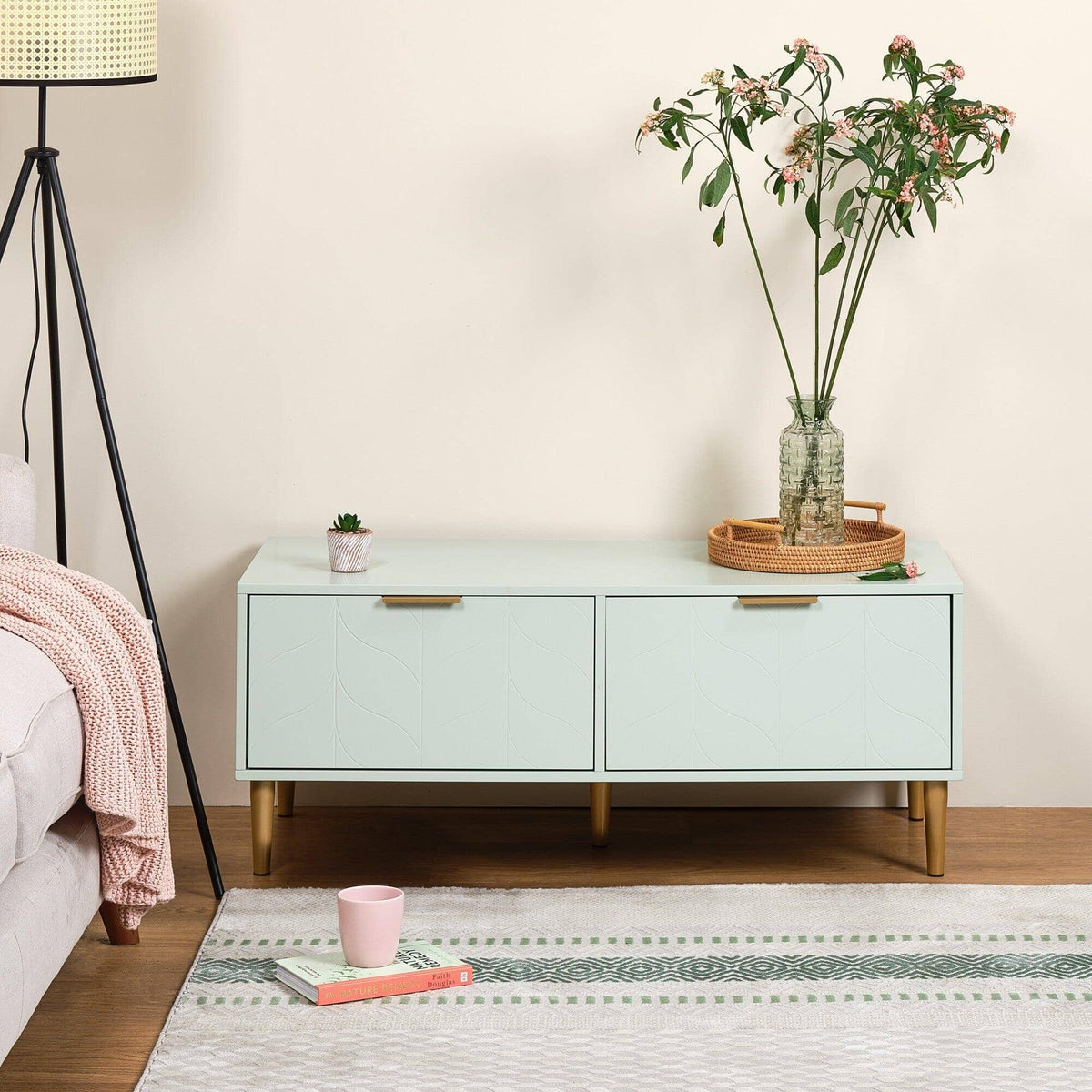 OUTLET - Gloria Sage Green TV Unit