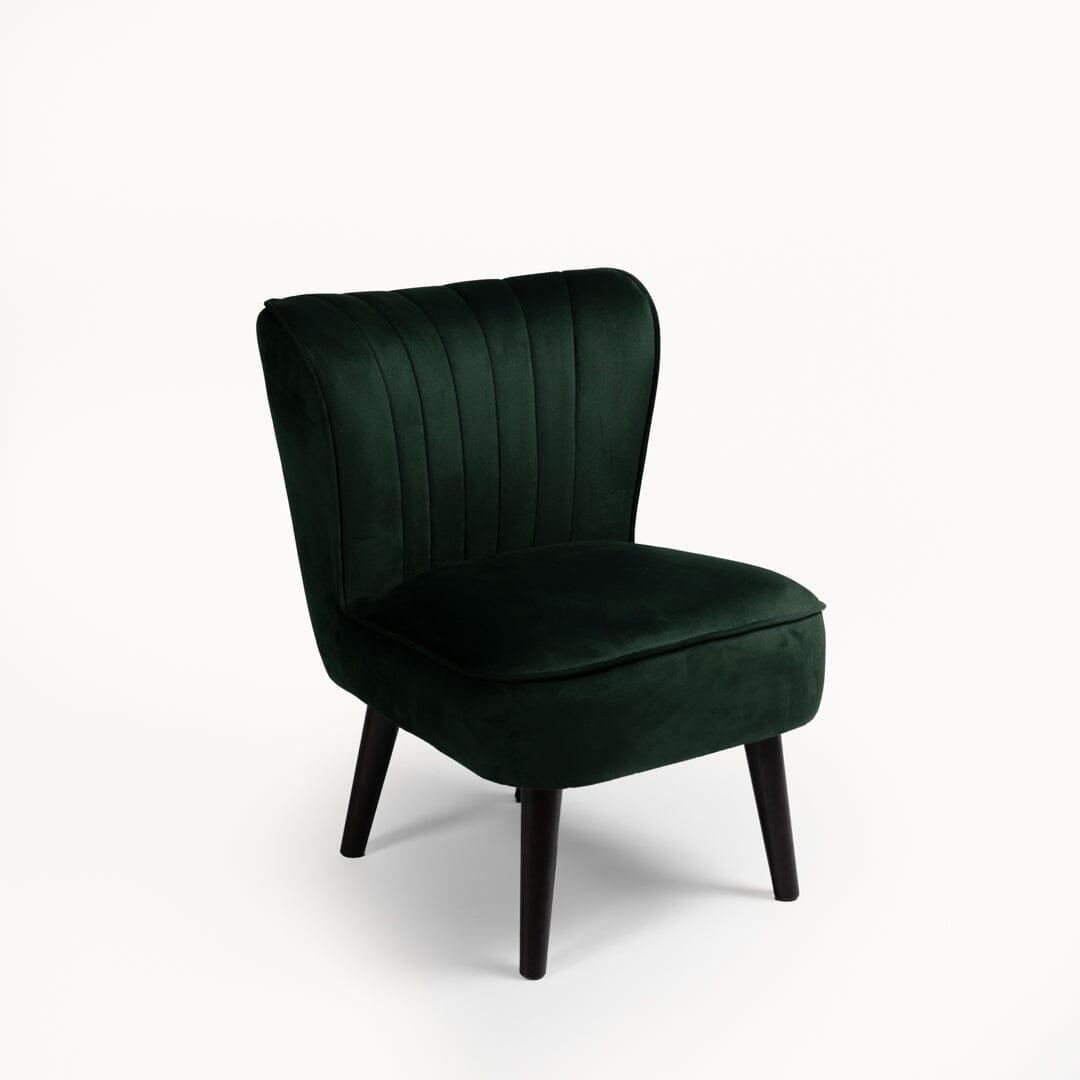 Outlet - Hattie Accent Chair - Green Velvet