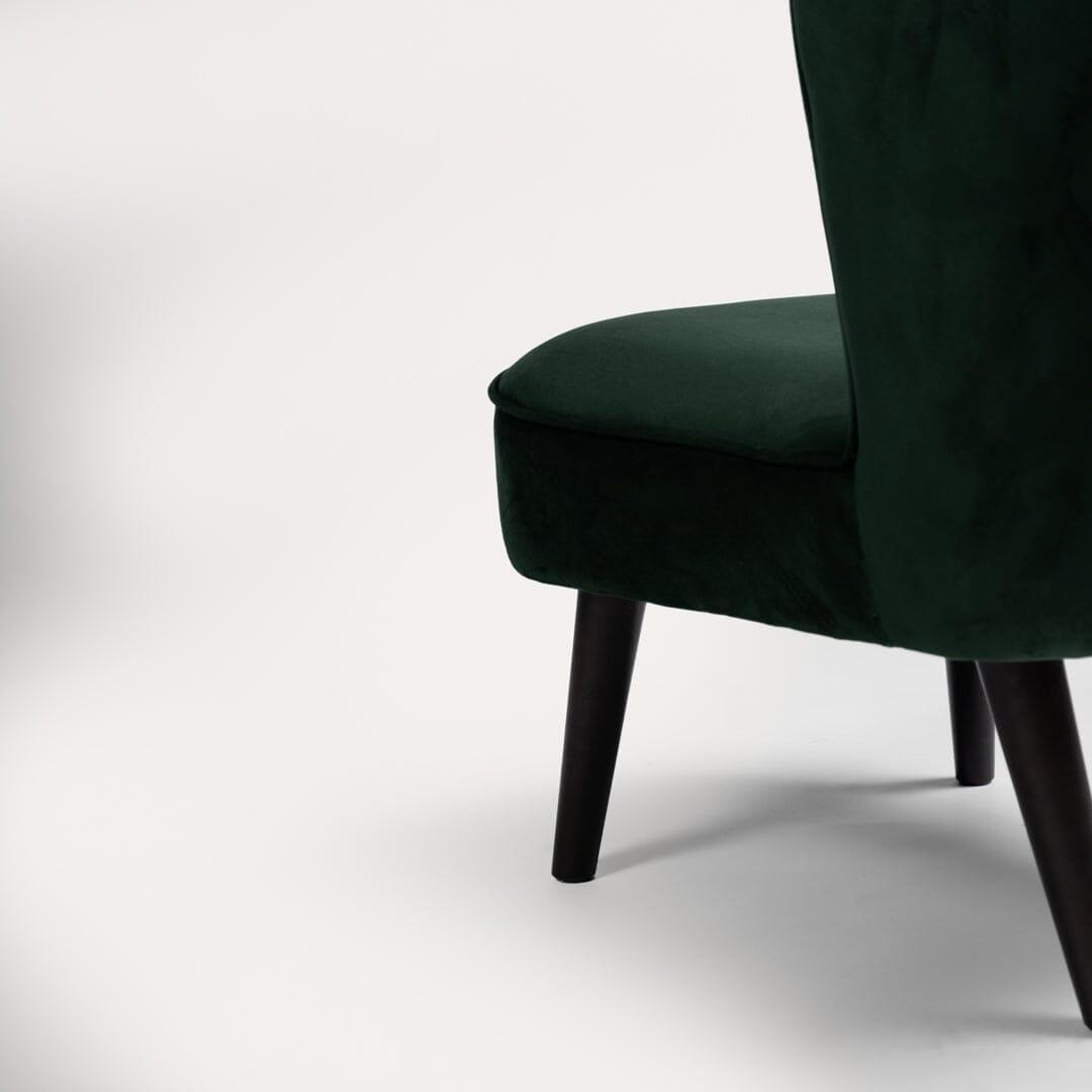 Outlet - Hattie Accent Chair - Green Velvet