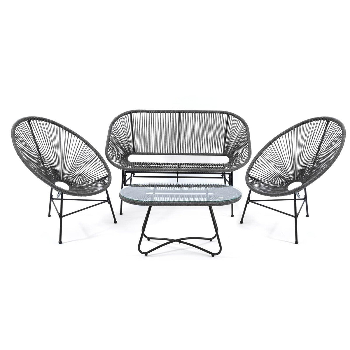 Outlet - Hebe Garden Sofa Set - Grey