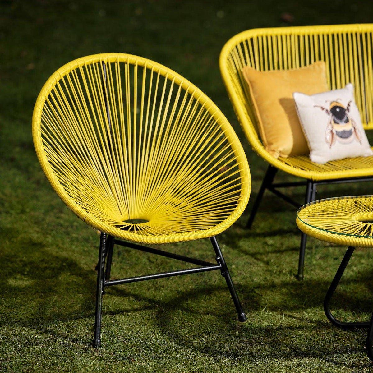 Outlet - Hebe Garden Sofa Set - Yellow