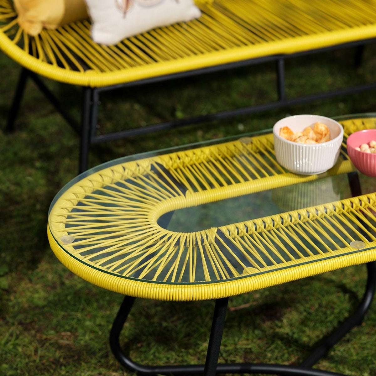 Outlet - Hebe Garden Sofa Set - Yellow