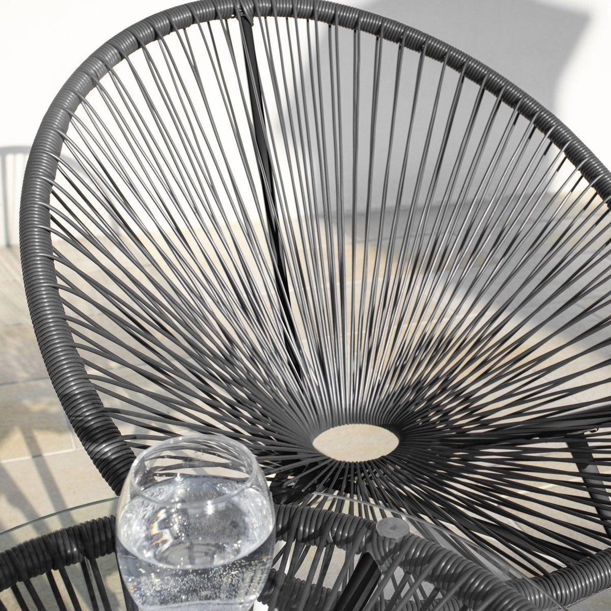 Outlet - Hebe String Bistro Set - Grey
