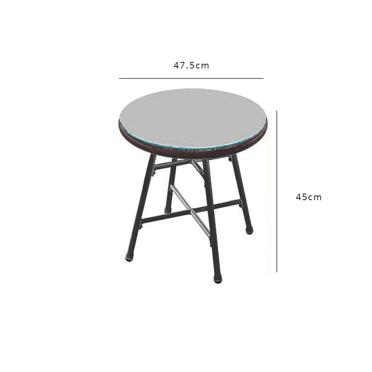 Outlet - Hebe String Bistro Set - Grey