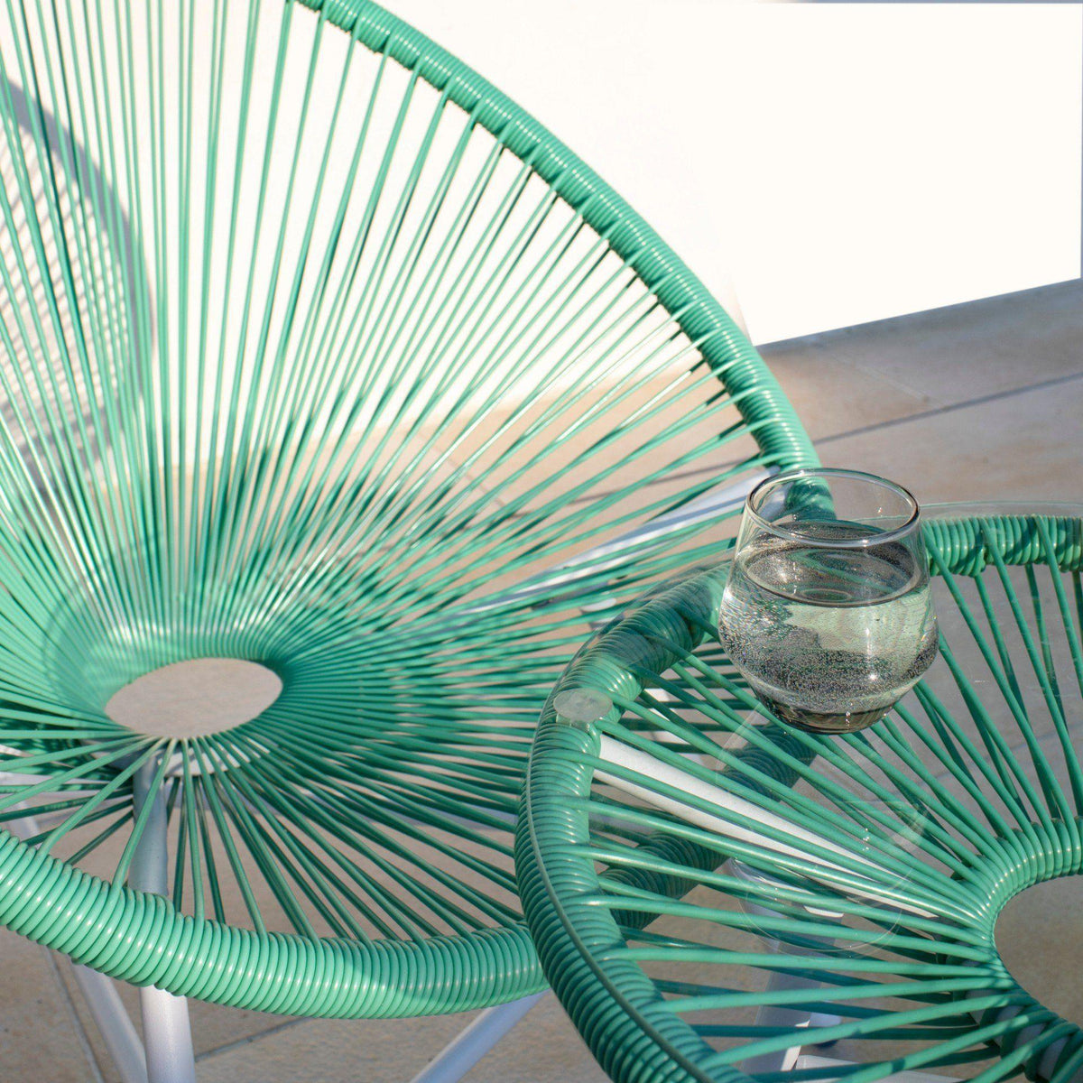 OUTLET - Hebe String Bistro Set - Mint Green