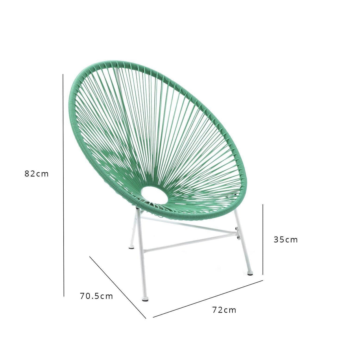OUTLET - Hebe String Bistro Set - Mint Green