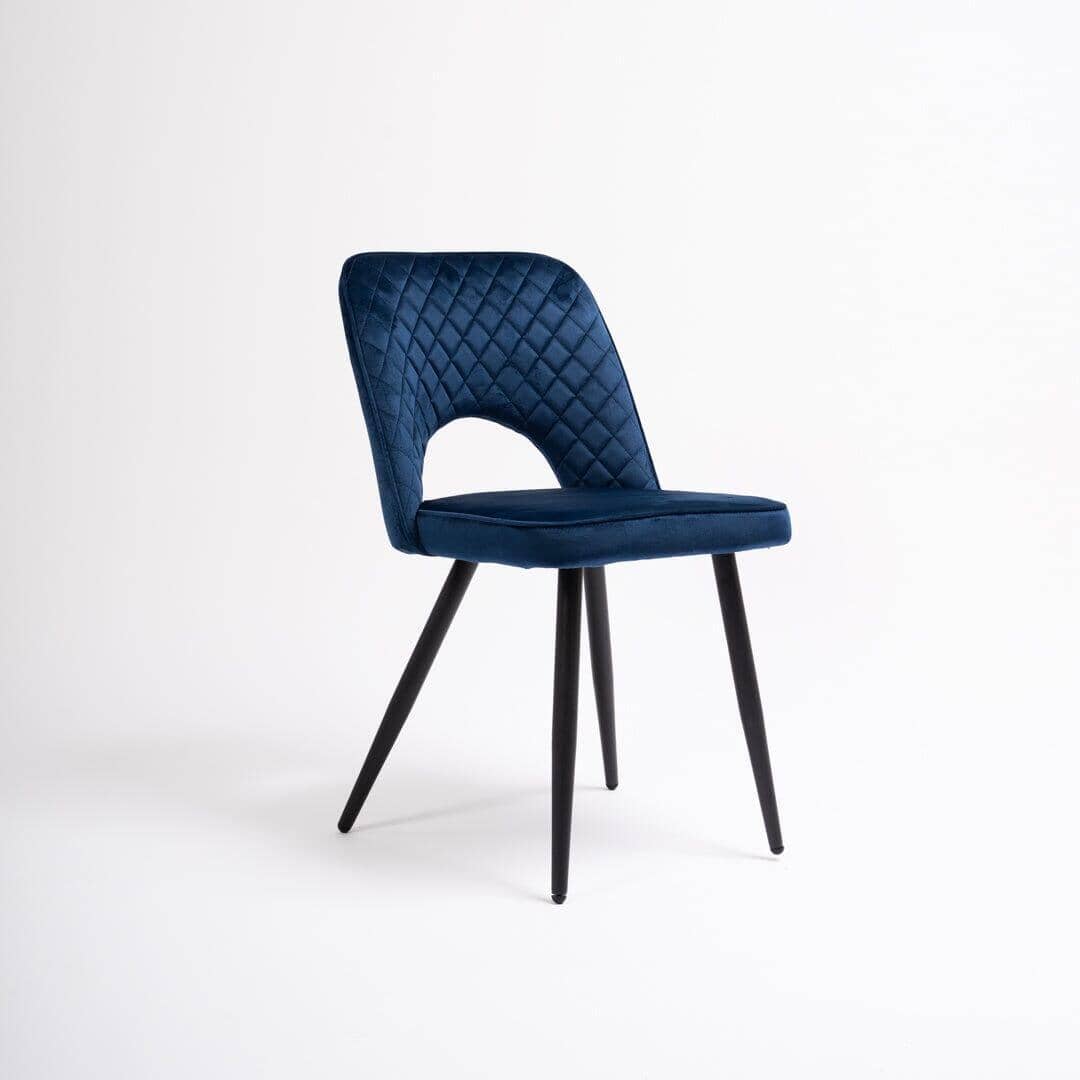 Outlet - Hope Dining Chair - Set of 2 - Dark Blue