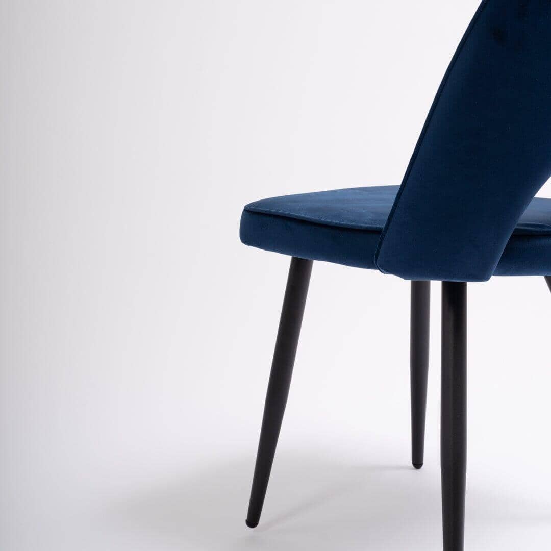 Outlet - Hope Dining Chair - Set of 2 - Dark Blue