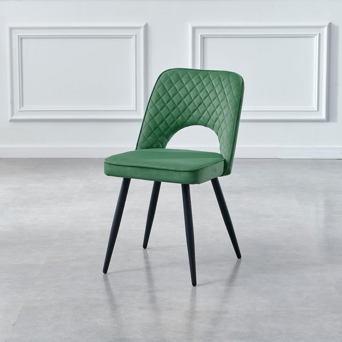 Outlet - Hope Dining Chair - Set of 2 - Dark Green