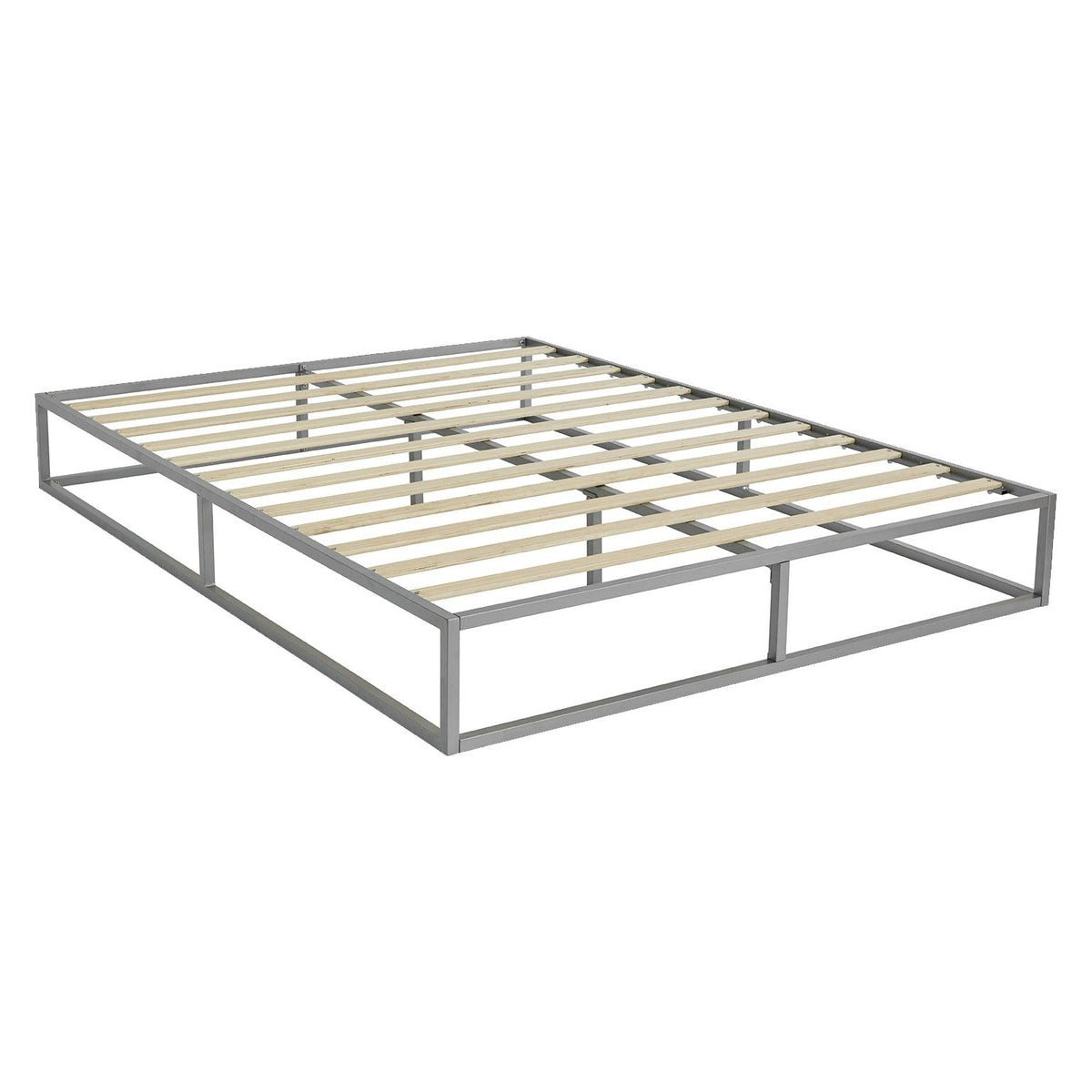 Outlet – Indy Double Platform Bed - Grey Metal