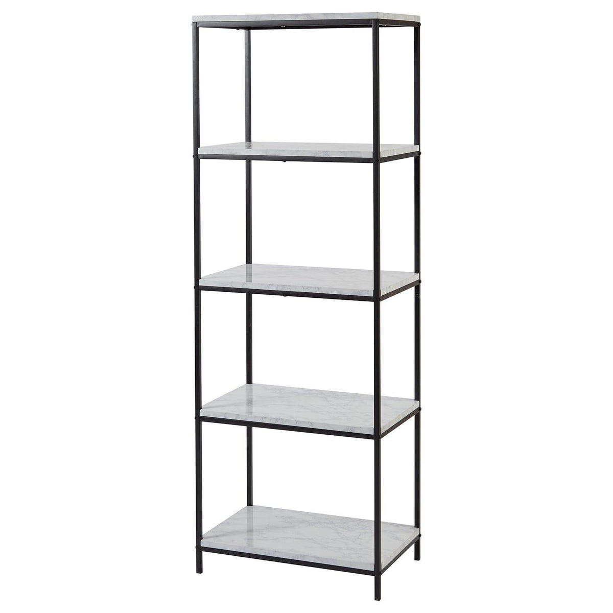 OUTLET - Jay Marble and Black Tall Bookcase