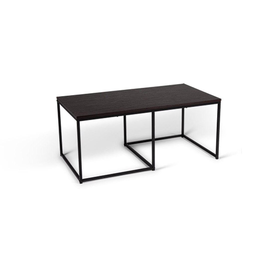 OUTLET - Jay Large Walnut Coffee Table - Black Frame