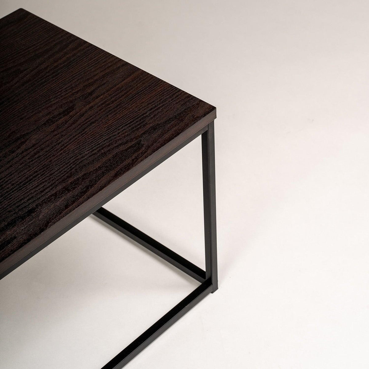 OUTLET - Jay Walnut Nest of Tables - Black Frame