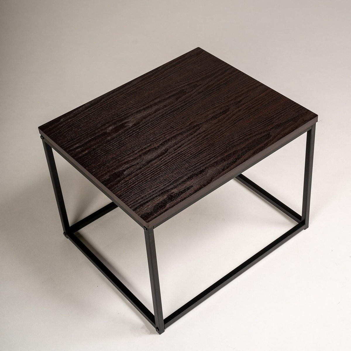 OUTLET - Jay Walnut Nest of Tables - Black Frame