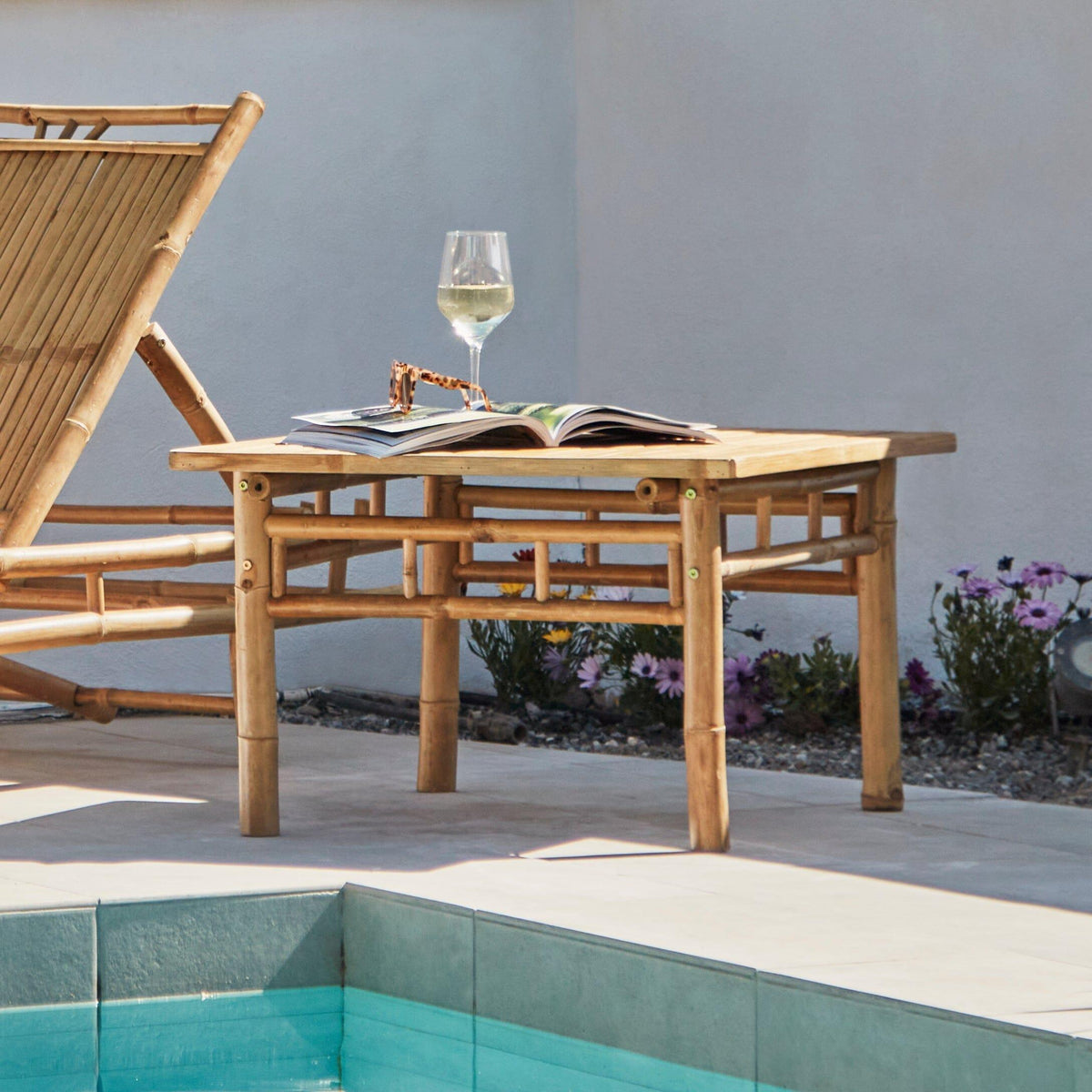 OUTLET - Lila Bamboo Garden Coffee Table - 70cm