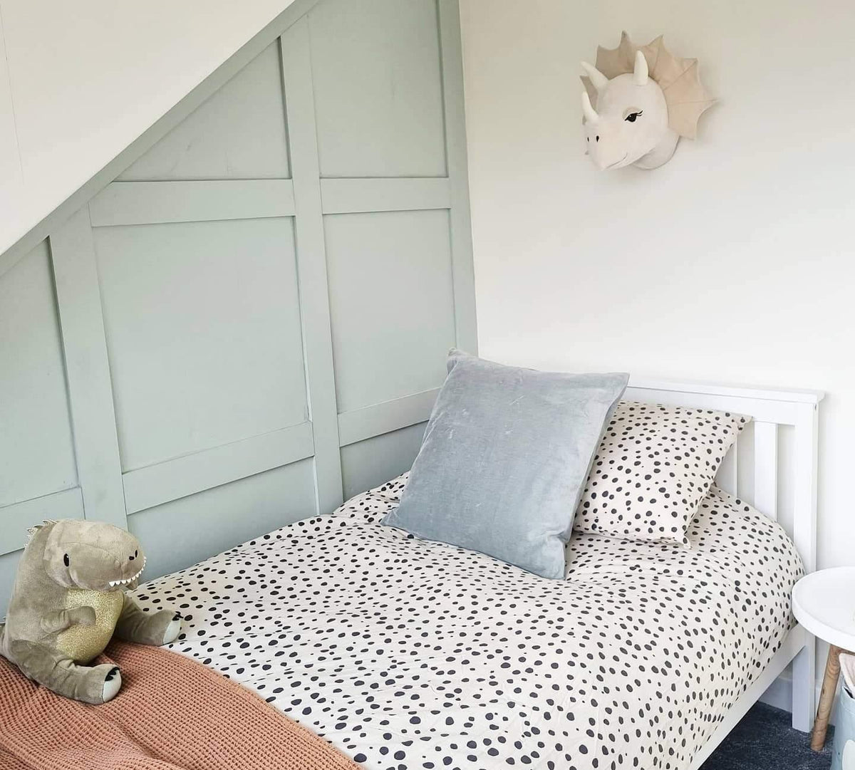 Outlet - Lisa Single Wooden Bed - White