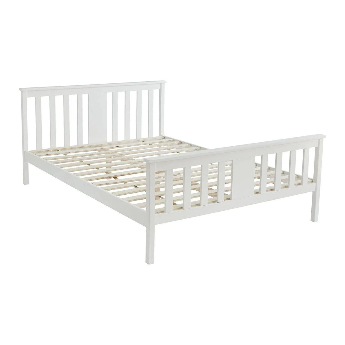 Outlet - Lisa Wooden King Size Bed Frame - White