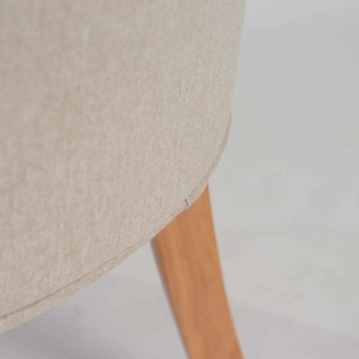 OUTLET - Louis Sand Dining Chairs - Set of 2 - Light Wood Legs