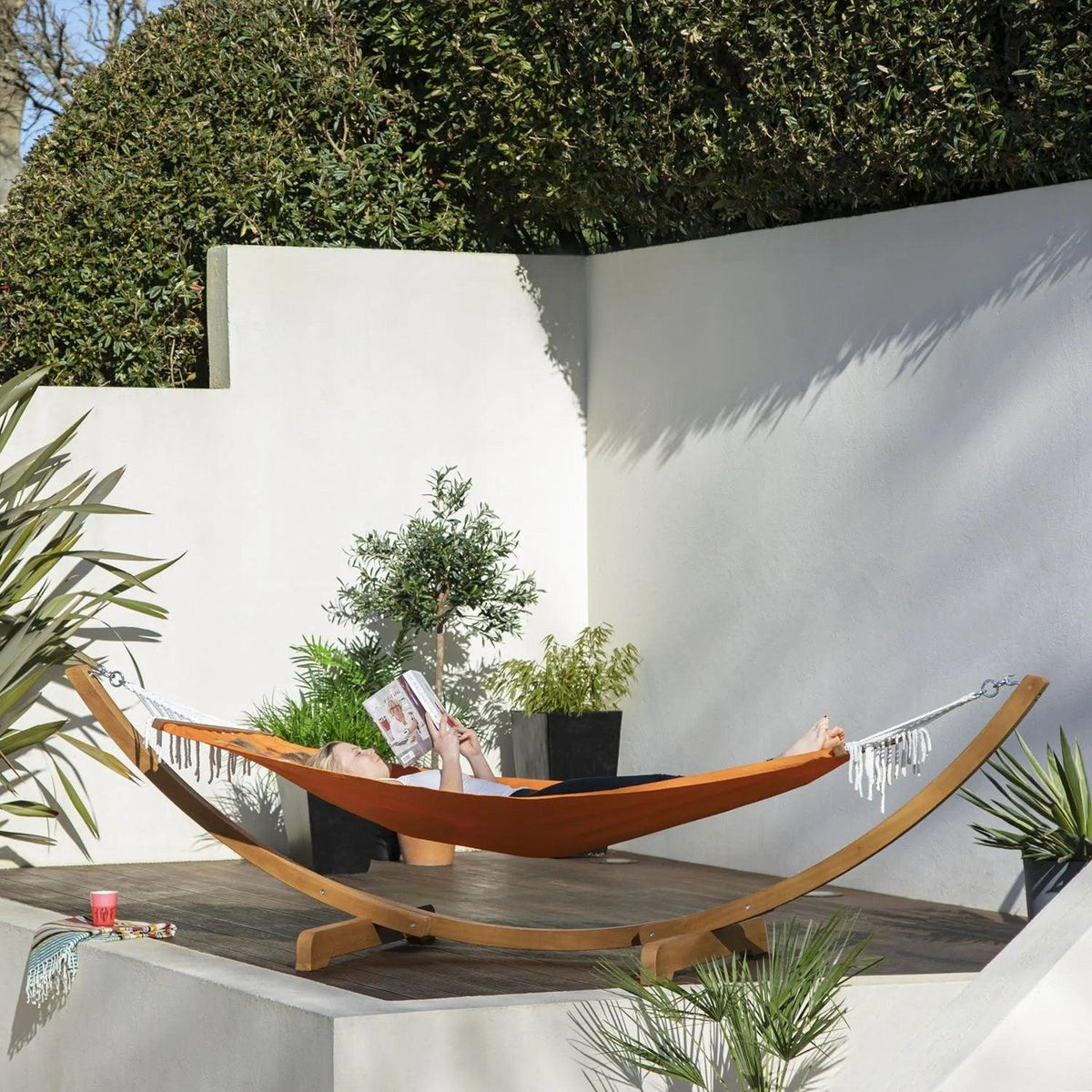Outlet – Lulu hammock - solid wood - orange