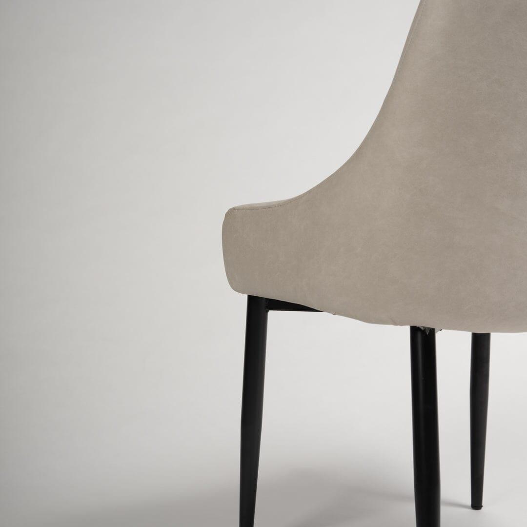 OUTLET - Maeve Dining Chairs - Set of 2 - Stone & Black