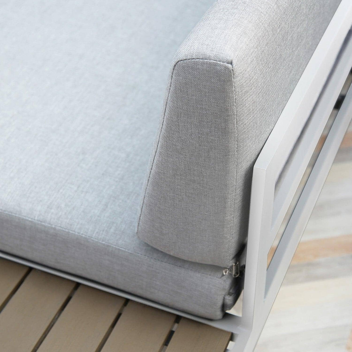 Outlet - Maia Garden Corner Sofa - White - Left Hand Assembly